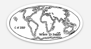 Where To Paddle Stickers